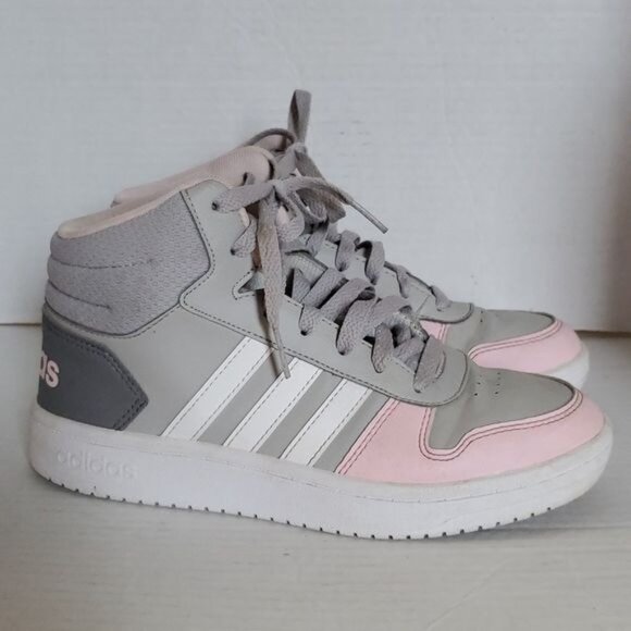 Adidas NEO Hoops 2.0 Mid Sneaker Shoes High Tops Hi Size Men's 5 Womens WOMANS 7 - Picture 12 of 16